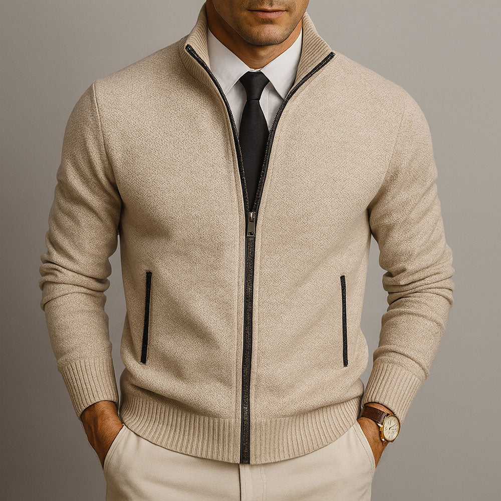 Bennett™ | Men’s Zip-Up Merino Wool Cardigan