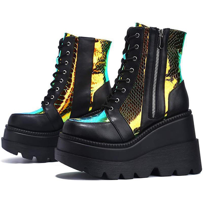 Plus Size Female Punk Style Platform