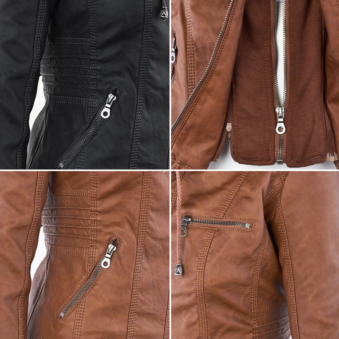 Sophie™ | Durable and Elegant Leather Jacket