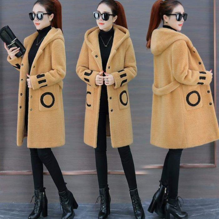 Women's Mid-Length SpringAutumn Chic Trench Coat New Style Versatile Outerwear