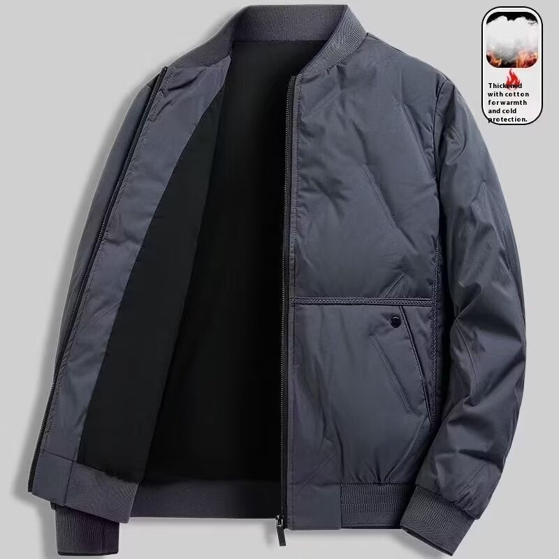 New Casual Simple Cotton-padded Coat For Men